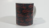 2009 Motley Crue Black with Red Writing Ceramic Coffee Mug Music Rock Band Collectible