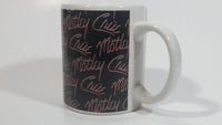 2009 Motley Crue Black with Red Writing Ceramic Coffee Mug Music Rock Band Collectible - Faded