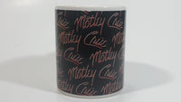 2009 Motley Crue Black with Red Writing Ceramic Coffee Mug Music Rock Band Collectible - Faded