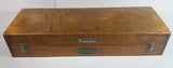 Rare Find Antique Geo. Scherr Co. Chesterman Precision Tools Scheffield England 24" Height Gauge Engineer Measurement Device Tool In Original Dove Tail Wooden Box with Instruction and Accessories