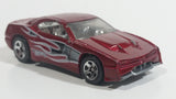 2010 Hot Wheels V-Drop Rapid Transit Metallic Dark Red Die Cast Toy Car Vehicle