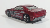 2010 Hot Wheels V-Drop Rapid Transit Metallic Dark Red Die Cast Toy Car Vehicle