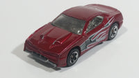 2010 Hot Wheels V-Drop Rapid Transit Metallic Dark Red Die Cast Toy Car Vehicle