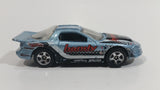 2002 Hot Wheels Pontiac IROC Firebird Silver Blue Die Cast Toy Race Car Vehicle