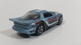 2002 Hot Wheels Pontiac IROC Firebird Silver Blue Die Cast Toy Race Car Vehicle