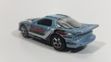 2002 Hot Wheels Pontiac IROC Firebird Silver Blue Die Cast Toy Race Car Vehicle