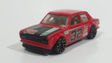 2012 Hot Wheels Faster Than Ever Datsun Bluebird 510 Red #32 Die Cast Toy Race Car Vehicle