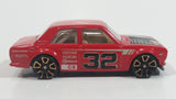 2012 Hot Wheels Faster Than Ever Datsun Bluebird 510 Red #32 Die Cast Toy Race Car Vehicle