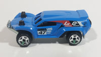 2014 Hot Wheels Off-Road Off Track Dune Land Crusher Blue Die Cast Plastic Toy Car Vehicle