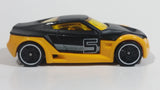 2014 Hot Wheels Ultimate Racing Symbolic Black and Orange #5 Die Cast Toy Car Vehicle