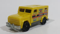 2013 Hot Wheels HW City City Works Armored Transport Yellow Plastic Body Die Cast Toy Car Vehicle