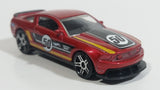 2014 Hot Wheels HW City Mustang 50th Mustang Boss 302 Laguna Seca Metalflake Red Die Cast Toy Car Vehicle