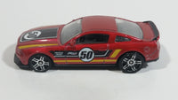 2014 Hot Wheels HW City Mustang 50th Mustang Boss 302 Laguna Seca Metalflake Red Die Cast Toy Car Vehicle