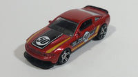 2014 Hot Wheels HW City Mustang 50th Mustang Boss 302 Laguna Seca Metalflake Red Die Cast Toy Car Vehicle