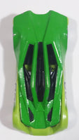 2013 Hot Wheels Track Aces Split Vision Green and Lime Green #02 Die Cast Plastic Body Toy Race Car Vehicle