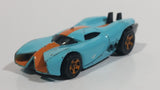 2008 Hot Wheels Prototype H-24 Light Blue Die Cast Toy Car Vehicle