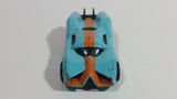 2008 Hot Wheels Prototype H-24 Light Blue Die Cast Toy Car Vehicle