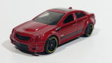 2013 Hot Wheels HW Showroom Asphalt Assault '09 Cadillac CTS-V Metallic Maroon Die Cast Toy Luxury Car Vehicle