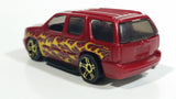 2010 Hot Wheels Haulers '07 Cadillac Escalade Dark Red Die Cast Toy Car SUV Vehicle