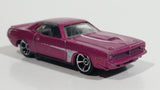 2012 Hot Wheels Muscle Mania - Mopar '70 Plymouth AAR Cuda Pink Die Cast Toy Muscle Car Vehicle