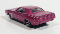 2012 Hot Wheels Muscle Mania - Mopar '70 Plymouth AAR Cuda Pink Die Cast Toy Muscle Car Vehicle