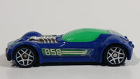 2009 Hot Wheels Ballistik Blue and Green Die Cast Toy Car Vehicle McDonald's Happy Meal