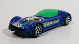 2009 Hot Wheels Ballistik Blue and Green Die Cast Toy Car Vehicle McDonald's Happy Meal