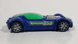 2009 Hot Wheels Ballistik Blue and Green Die Cast Toy Car Vehicle McDonald's Happy Meal