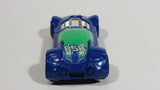 2009 Hot Wheels Ballistik Blue and Green Die Cast Toy Car Vehicle McDonald's Happy Meal