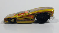 2004 Hot Wheels First Editions Hardnoze Hardnoze '74 Chevy Monte Carlo Metalflake Gold Die Cast Toy Car Vehicle