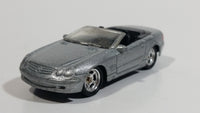 2004 Hot Wheels Auto Affinity Got Speed? Mercedes 55SL AMG Convertible Silver Grey Die Cast Toy Luxury Car Vehicle with Rubber Tires