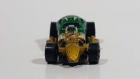 2004 Hot Wheels Demonition 1/4 Mile Coupe Green and Gold Die Cast Toy Car Vehicle