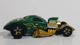 2004 Hot Wheels Demonition 1/4 Mile Coupe Green and Gold Die Cast Toy Car Vehicle