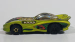 2003 Hot Wheels Track Aces Splittin' Image II Lime Green Die Cast Toy Car Vehicle