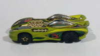 2003 Hot Wheels Track Aces Splittin' Image II Lime Green Die Cast Toy Car Vehicle