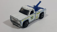 1977 Hot Wheels Flying Colors Ramblin' Wrecker Tow Truck Rig White Die Cast Toy Car Vehicle - Hong Kong