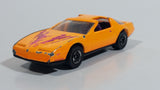 1992 Hot Wheels Pontiac Firebird T-Top Orange Plastic Body Die Cast Toy Car Vehicle