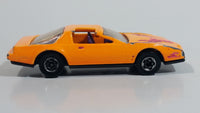 1992 Hot Wheels Pontiac Firebird T-Top Orange Plastic Body Die Cast Toy Car Vehicle