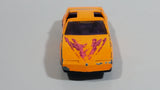 1992 Hot Wheels Pontiac Firebird T-Top Orange Plastic Body Die Cast Toy Car Vehicle