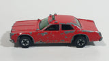 1981 Hot Wheels Fire Chaser Red Die Cast Toy Car Firefighting Rescue Emergency Vehicle - BW - Raised Hong Kong