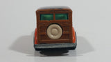 1980 Hot Wheels Hi-Rakers '40's Woodie Orange with Brown Smooth Panel Die Cast Toy Car Vehicle BW Hong Kong