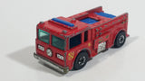 1982 Hot Wheels Fire Eater Red Fire Truck Die Cast Toy Car Vehicle - BW - Blue Lights