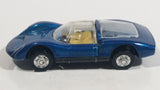 Vintage PlayArt Porsche Carrera 910 Dark Metallic Blue Die Cast Toy Car Vehicle - Hong Kong