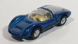 Vintage PlayArt Porsche Carrera 910 Dark Metallic Blue Die Cast Toy Car Vehicle - Hong Kong