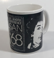 Jimi Hendrix San Francisco '68 Black and White Ceramic Coffee Mug Cup Music Collectible