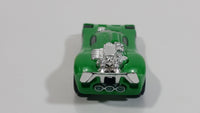 2014 Hot Wheels Track Builder Spine Busters Green Die Cast Toy Car Vehicle