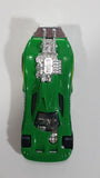 2014 Hot Wheels Track Builder Spine Busters Green Die Cast Toy Car Vehicle