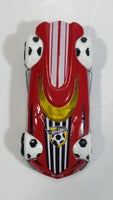 2015 Hot Wheels HW City All Stars MR11 Red Football Soccer Die Cast Toy Car Vehicle