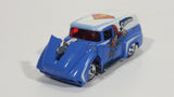 2012 Hot Wheels '56 Ford F-100 Panel Van Truck Superman Blue and White Die Cast Toy Car Hot Rod Vehicle with Opening Hood and Red Line Real Riders