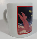 1992 Coca Cola Coke Soda Pop "What I Want is a Coke" 1952 Indoor Poster Blonde Pinup Girl Laying on The Beach White Ceramic Coffee Mug Beverage Collectible